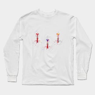 Bacteriophage virus, Long Sleeve T-Shirt